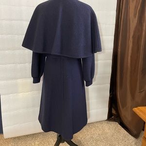 Geiger brand coat Navy blue size 36 women’s Pure New Wool.